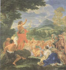 Giovanni Battista Gaulli Called Baccicio St John the Baptist Preaching (mk05) Germany oil painting art